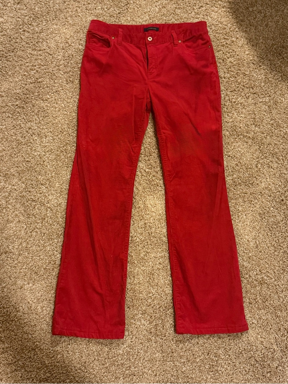 Lands End Fit 2 Women’s Red Corduroy Pants